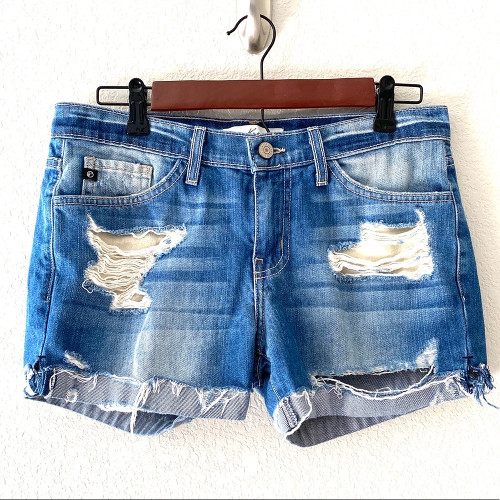 *SOLD* KanCan Estilo Distressed Jean Shorts - Picture 2 of 10